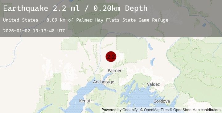 Map of 27 km ESE of Susitna North, Alaska