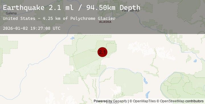 Map of 46 km W of Cantwell, Alaska