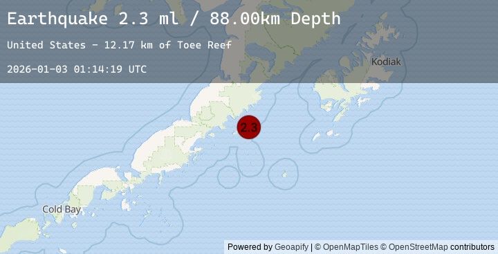 Map of 102 km SSE of Ugashik, Alaska