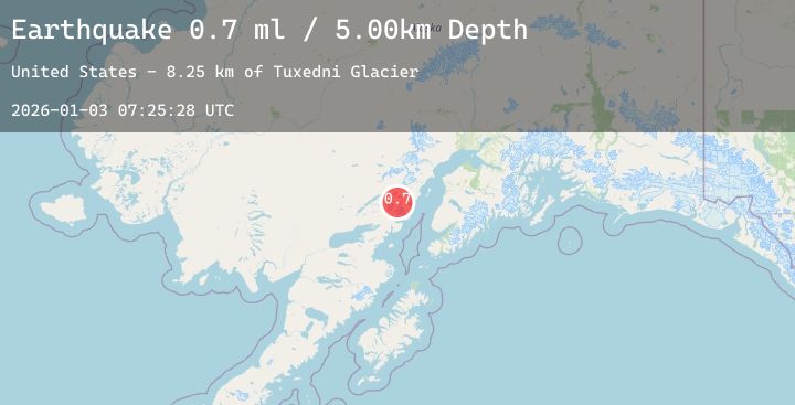 Map of 62 km E of Port Alsworth, Alaska