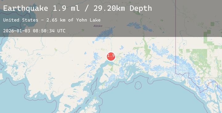 Map of 14 km WSW of Big Lake, Alaska