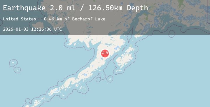 Map of 66 km ESE of Egegik, Alaska