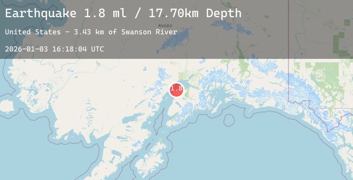 Map of 20 km NE of Nikiski, Alaska