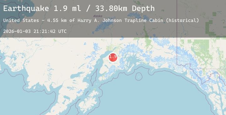 Map of 20 km SW of Hope, Alaska