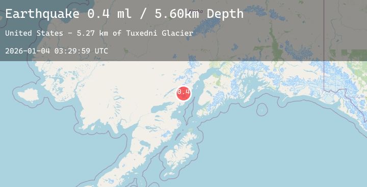 Map of 68 km E of Port Alsworth, Alaska