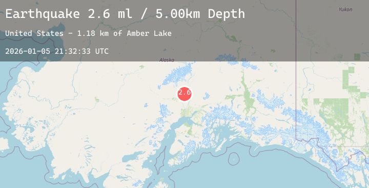 Map of 23 km SW of Trapper Creek, Alaska