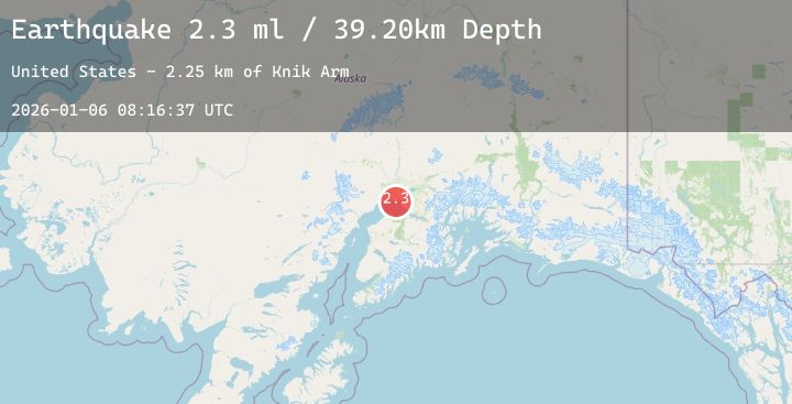 Map of 17 km W of Anchorage, Alaska