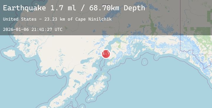 Map of 24 km WNW of Happy Valley, Alaska