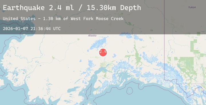 Map of 9 km W of Trapper Creek, Alaska