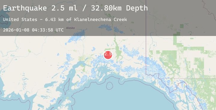 Map of 35 km SSE of Nelchina, Alaska