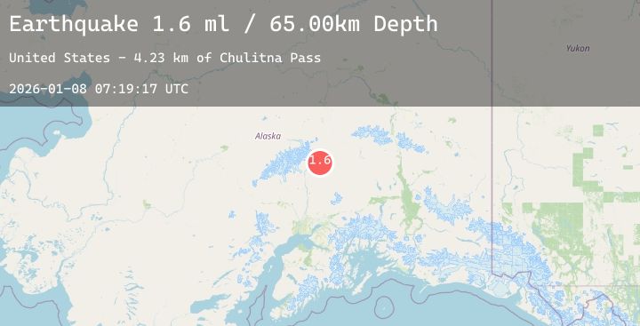 Map of 59 km NNE of Chase, Alaska
