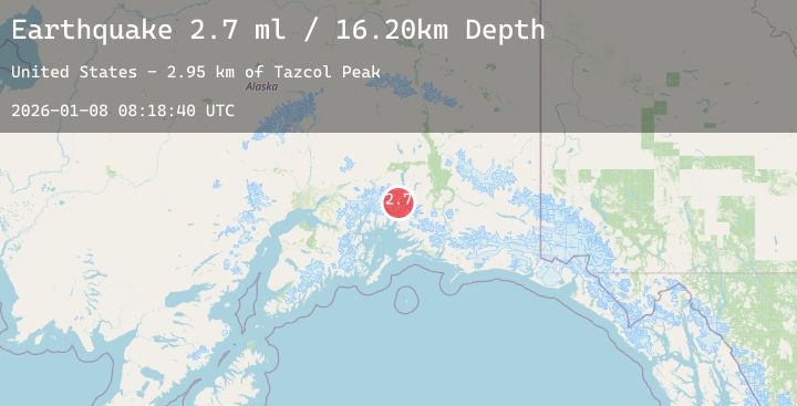 Map of 31 km NNW of Valdez, Alaska