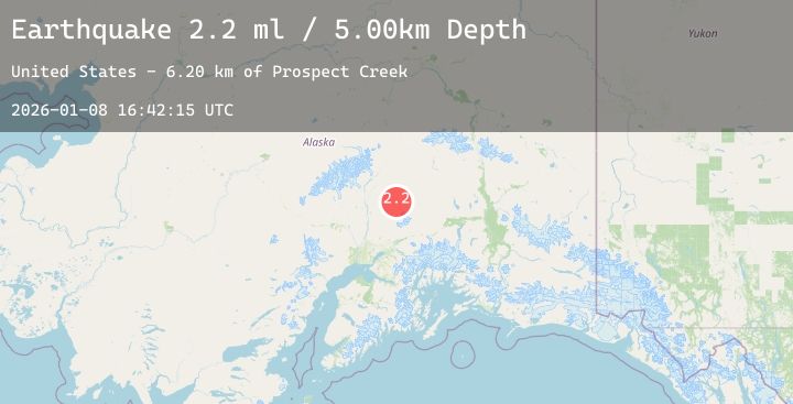 Map of 53 km ENE of Susitna North, Alaska