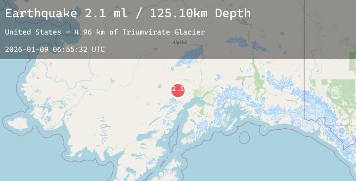 Map of 67 km SW of Skwentna, Alaska