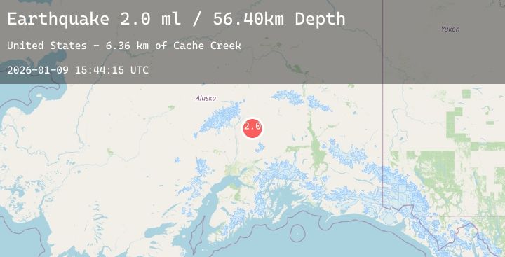 Map of 53 km ENE of Chase, Alaska