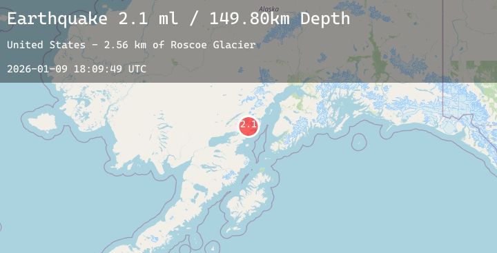 Map of 45 km ENE of Pedro Bay, Alaska
