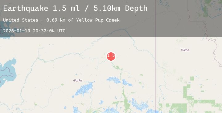 Map of 15 km ENE of Fox, Alaska