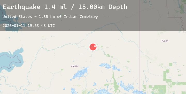 Map of 30 km SE of Minto, Alaska