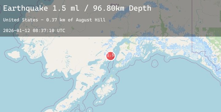 Map of 53 km W of Happy Valley, Alaska