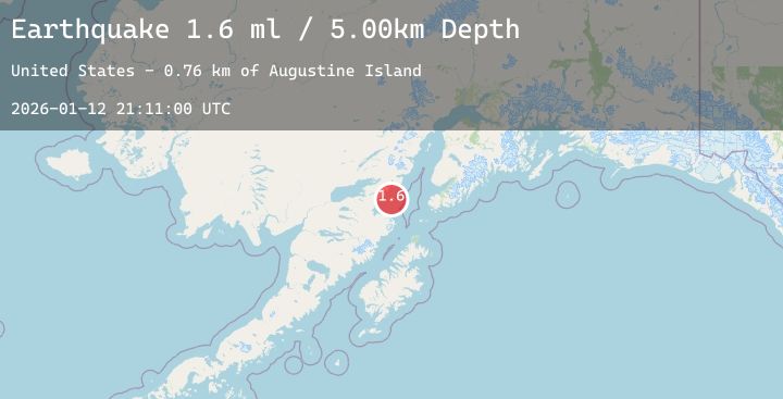 Map of 59 km SE of Pedro Bay, Alaska
