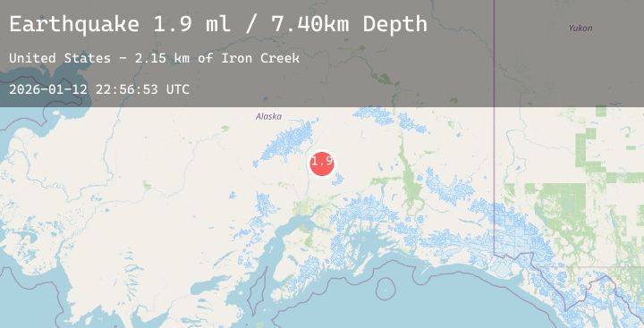 Map of 32 km E of Chase, Alaska
