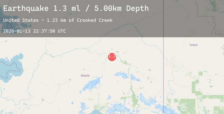Map of 24 km SSW of Ester, Alaska