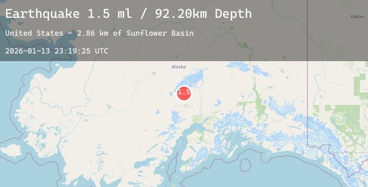 Map of 44 km W of Petersville, Alaska