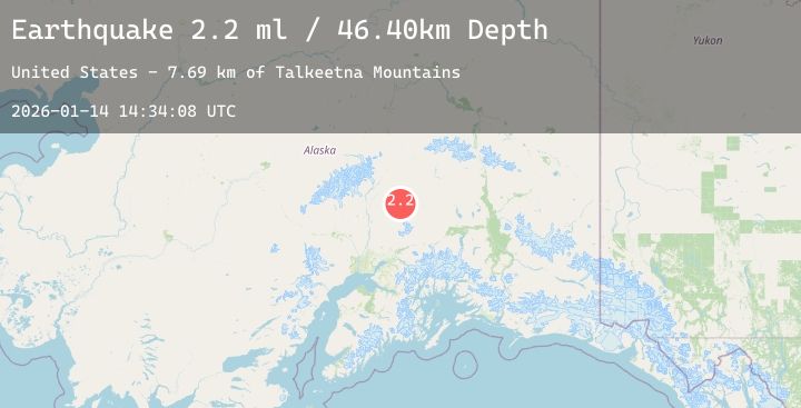 Map of 63 km E of Chase, Alaska