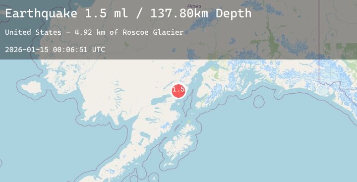 Map of 42 km ENE of Pedro Bay, Alaska