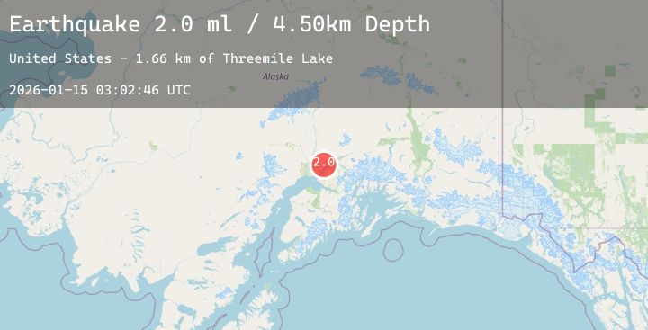 Map of 4 km N of Houston, Alaska