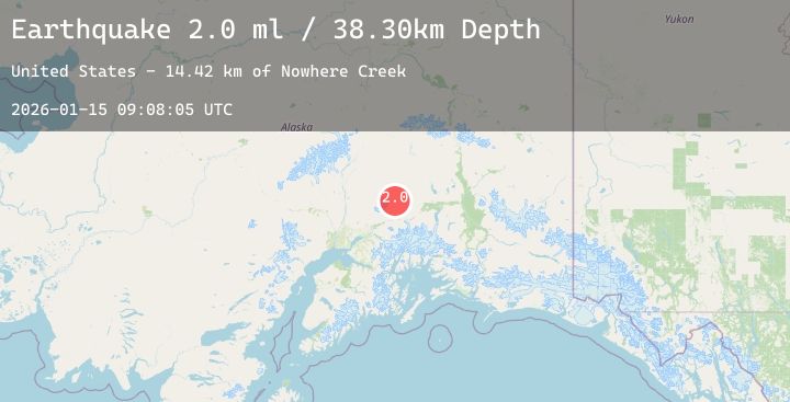 Map of 43 km NNE of Chickaloon, Alaska