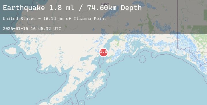 Map of 32 km W of Happy Valley, Alaska