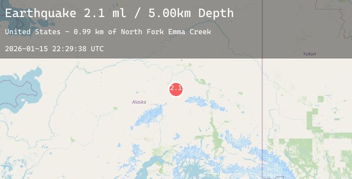 Map of 17 km E of Ferry, Alaska