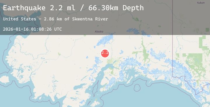 Map of 11 km E of Skwentna, Alaska