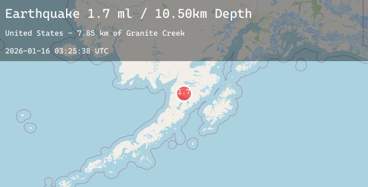 Map of 57 km E of Egegik, Alaska