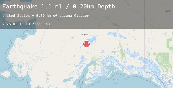 Map of 50 km WNW of Petersville, Alaska