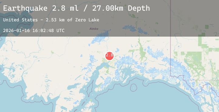Map of 6 km N of Houston, Alaska