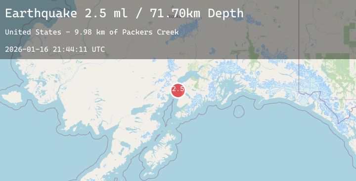Map of 23 km W of Cohoe, Alaska