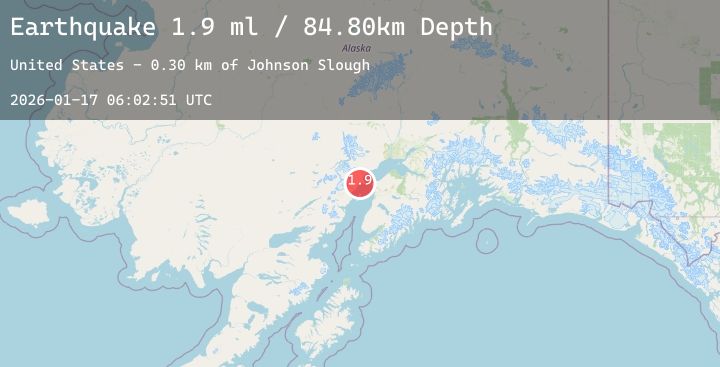 Map of 34 km W of Nikiski, Alaska