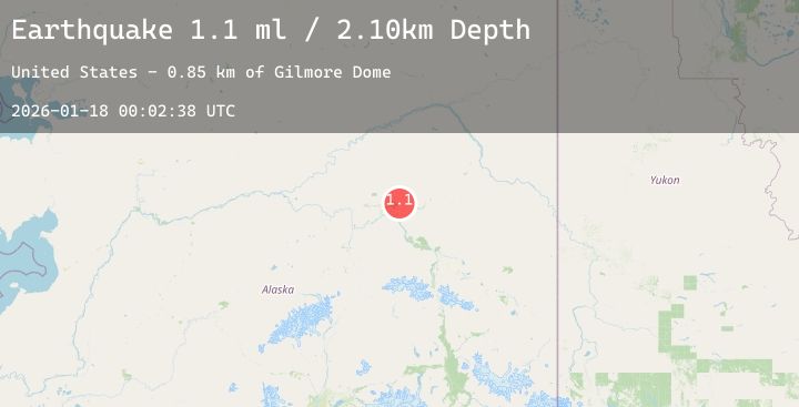 Map of 16 km ENE of Fox, Alaska