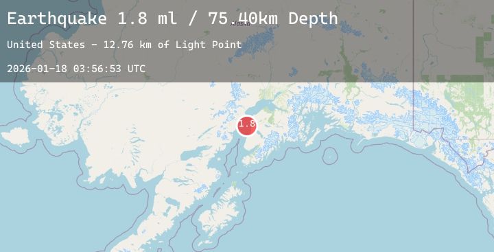 Map of 19 km WNW of Cohoe, Alaska