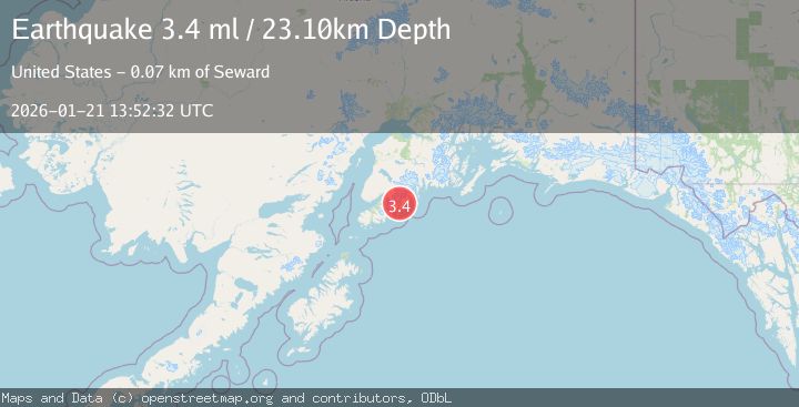 Map of 46 km SE of Fox River, Alaska