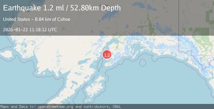 Map of 6 km NE of Ninilchik, Alaska