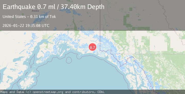 Map of 100 km SSE of McCarthy, Alaska
