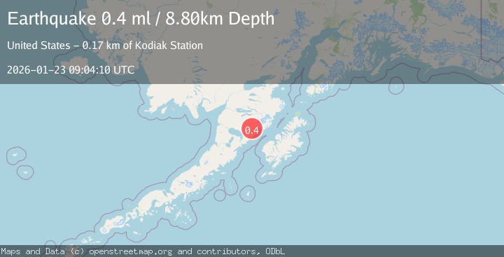 Map of 77 km NW of Karluk, Alaska