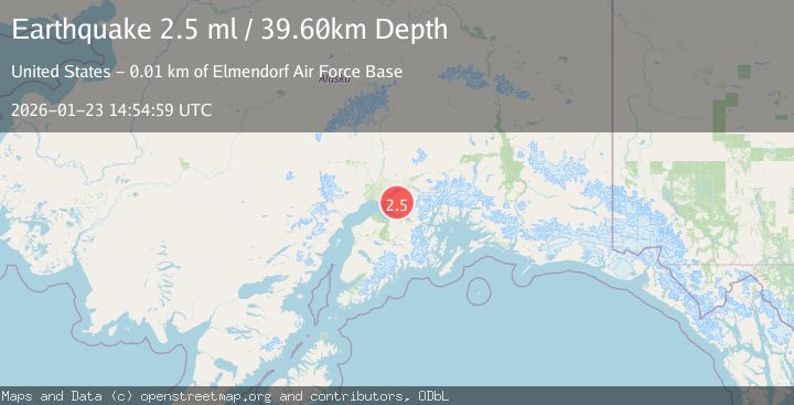 Map of 5 km SE of Elmendorf Air Force Base, Alaska