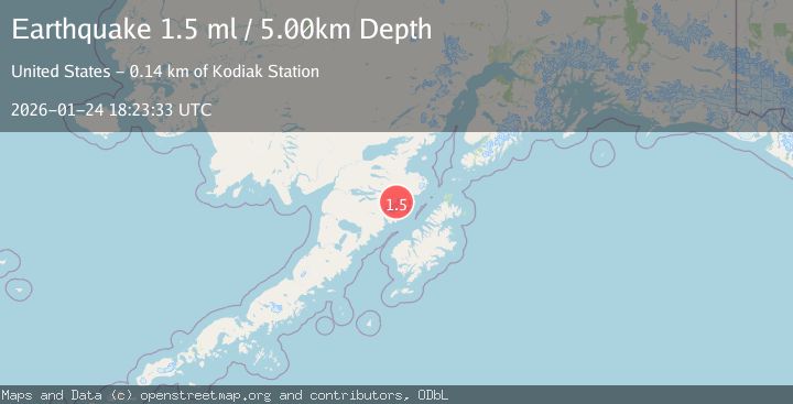 Map of 100 km N of Karluk, Alaska