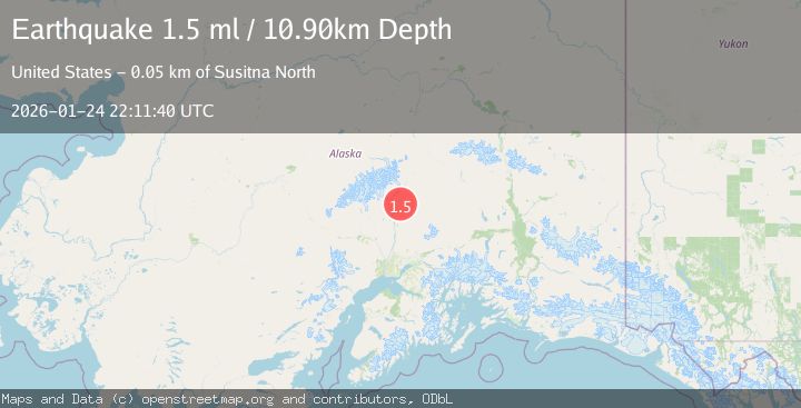 Map of 20 km NE of Chase, Alaska