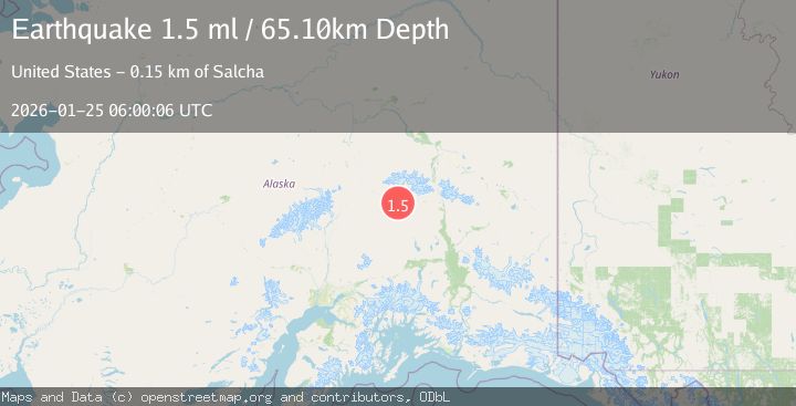 Map of 85 km ESE of Cantwell, Alaska