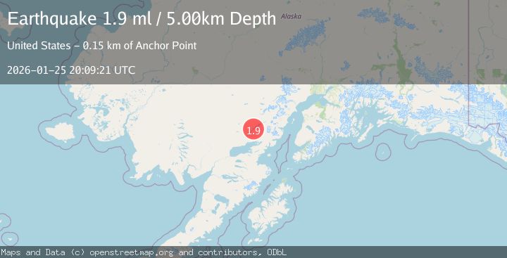 Map of 4 km WSW of Port Alsworth, Alaska